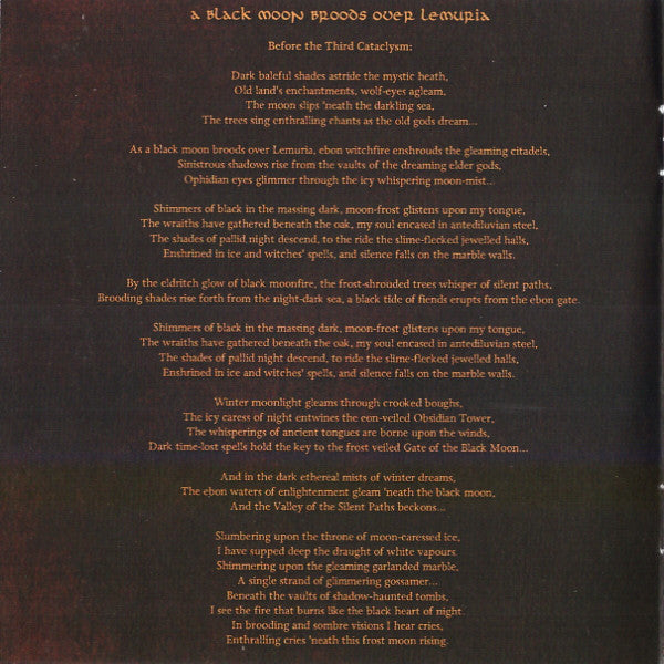 Bal-Sagoth : A Black Moon Broods Over Lemuria (CD, Album, RE, RM)