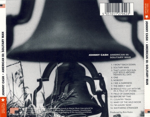 Johnny Cash : American III: Solitary Man (CD, Album, RE)