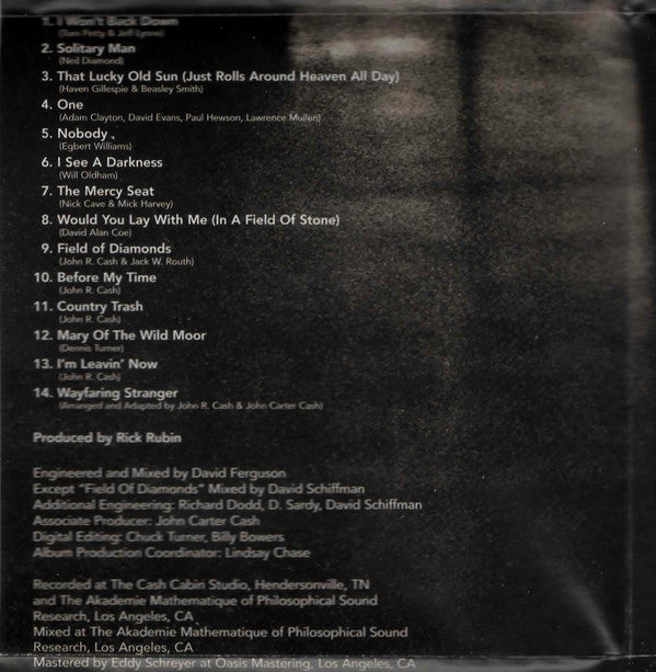 Johnny Cash : American III: Solitary Man (CD, Album, RE)