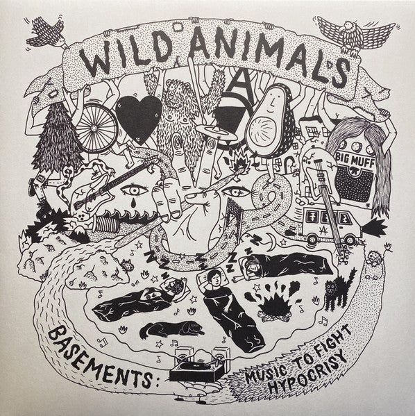 Wild Animals (2) : Basements: Music To Fight Hypocrisy (12", Album)