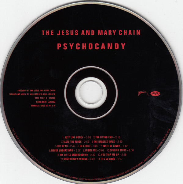 The Jesus And Mary Chain : Psychocandy (CD, Album, RE, RM)