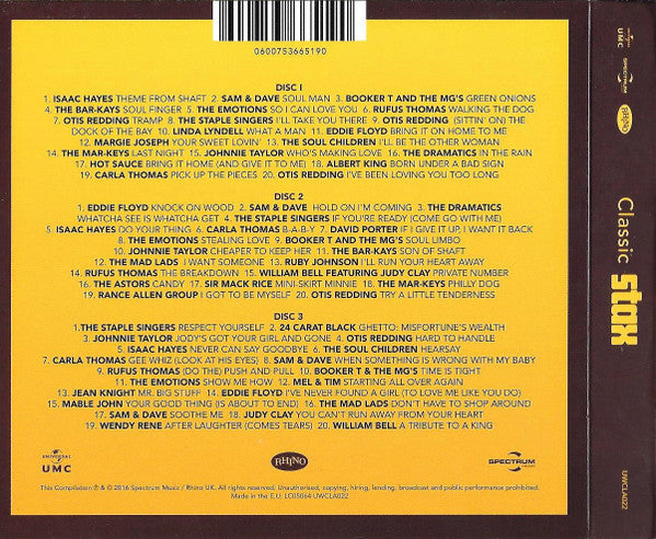 Various : Classic Stax (3xCD, Comp)