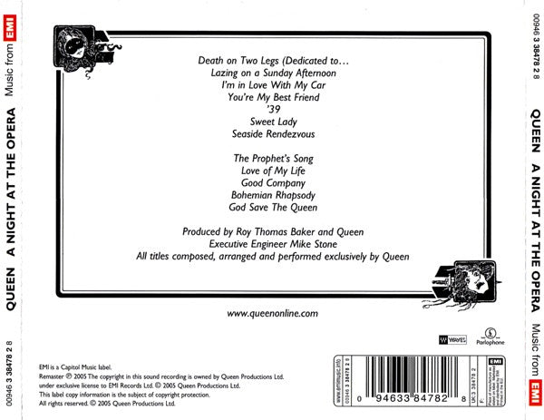 Queen : A Night At The Opera (CD, Album, RE, RM)