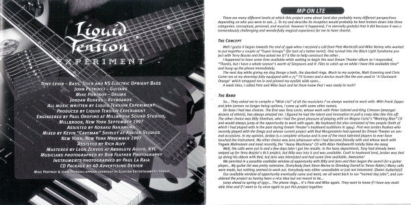 Liquid Tension Experiment : Liquid Tension Experiment (CD, Album, RP)