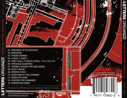 The Letters Organize : Dead Rhythm Machine (CD, Album)