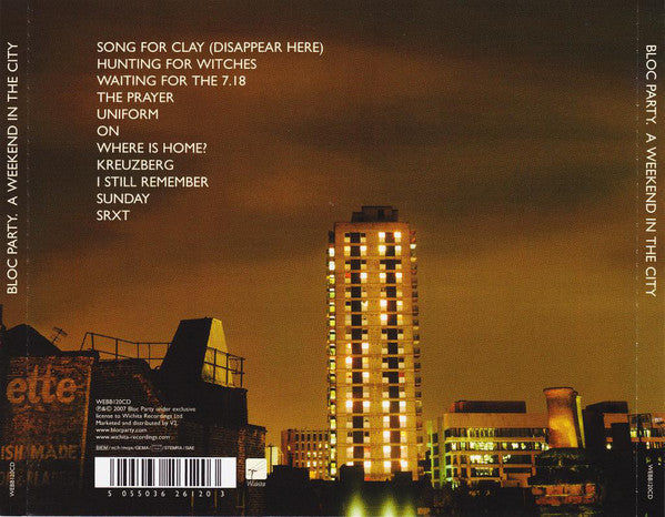 Bloc Party.* : A Weekend In The City (CD, Album)