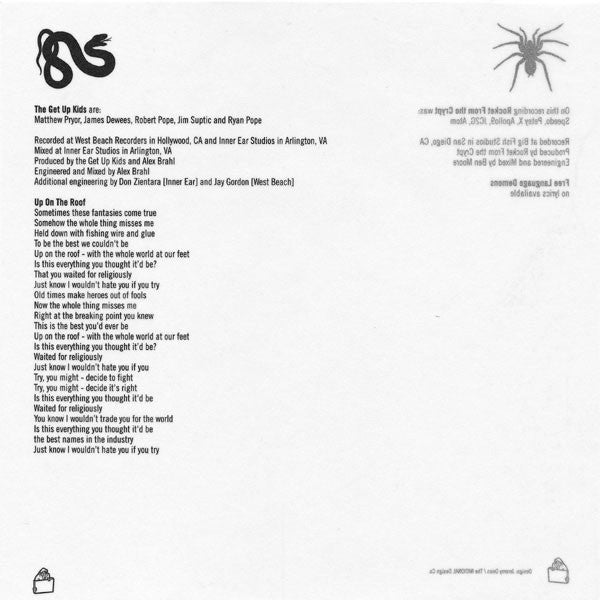 Rocket From The Crypt / The Get Up Kids : Free Language Demons / Up On The Roof (7", Single, Whi)