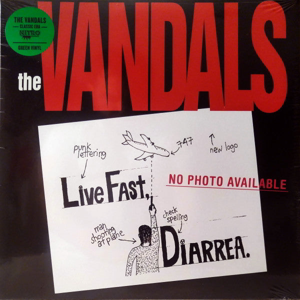 The Vandals : Live Fast Diarrhea (LP, Album, RE, Gre)