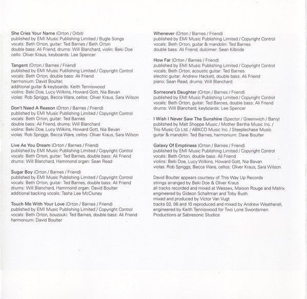 Beth Orton : Trailer Park (CD, Album, RE)