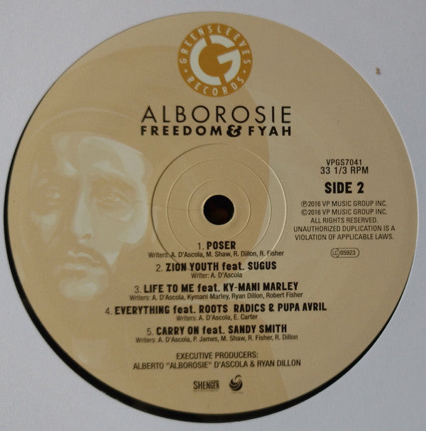 Alborosie : Freedom & Fyah (LP, Album)