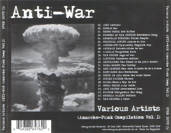 Various : Anti-War (Anarcho-Punk Compilation Vol. 1) (CD, Comp)