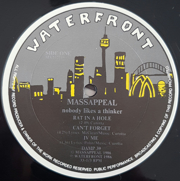 Massappeal : Nobody Likes A Thinker (12", MiniAlbum, Bro)