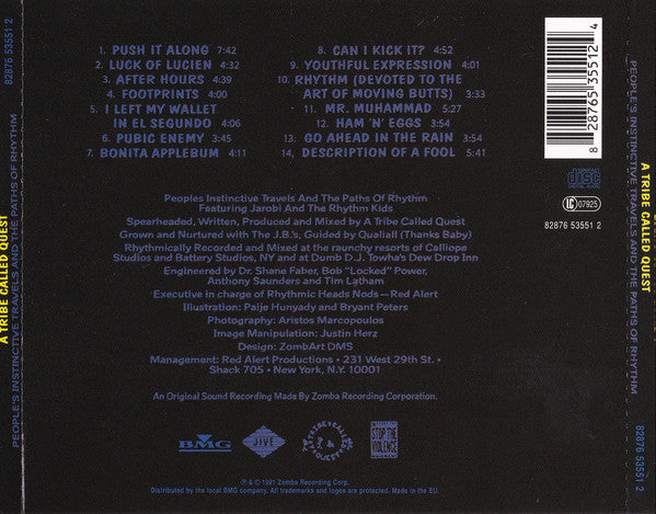A Tribe Called Quest : People's Instinctive Travels And The Paths Of Rhythm (CD, Album, RE)