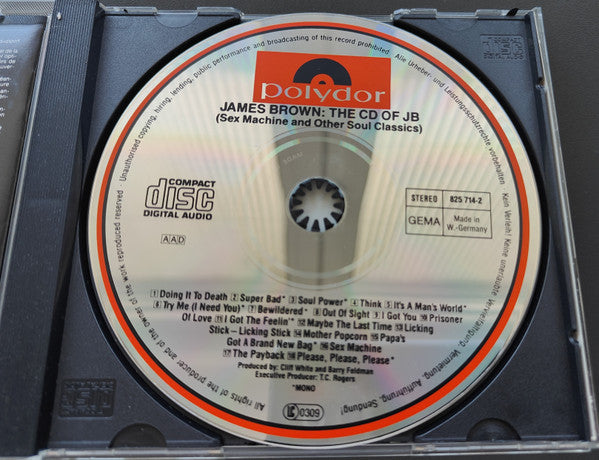 James Brown : CD Of JB (Sex Machine And Other Soul Classics) (CD, Comp, RE)