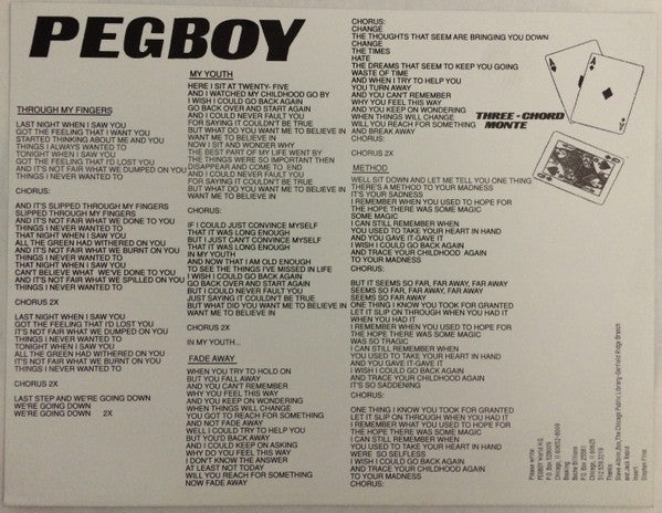 Pegboy : Three-Chord Monte (12", EP)