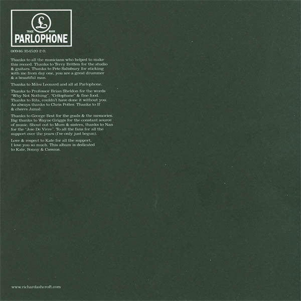 Richard Ashcroft : Keys To The World (CD, Album)