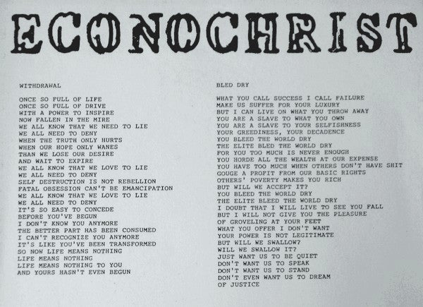 Econochrist : Skewed (7")
