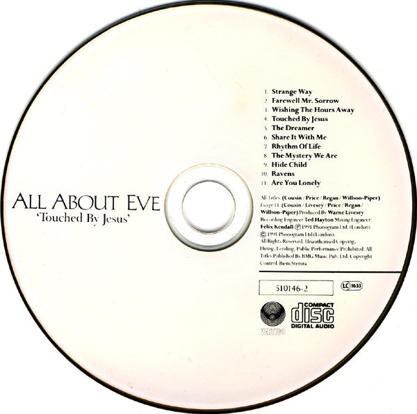 All About Eve : Touched By Jesus (CD, Album)
