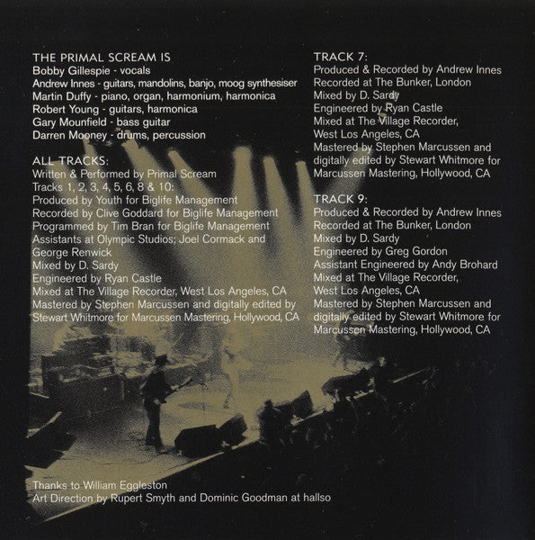 Primal Scream : Riot City Blues (CD, Album)