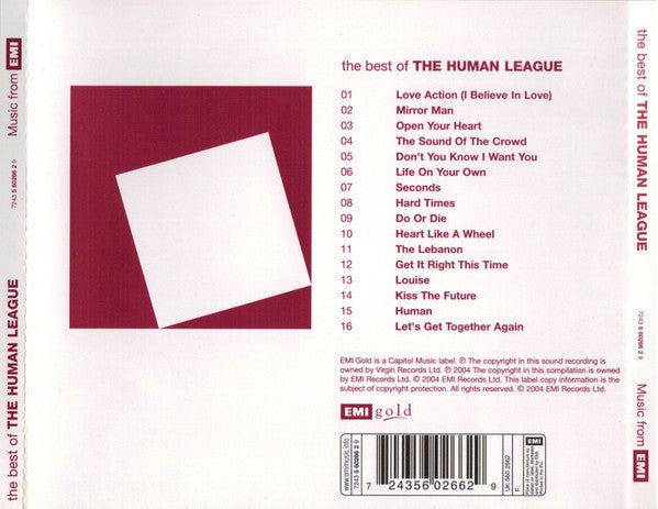 The Human League : The Best Of The Human League (CD, Comp, RE)