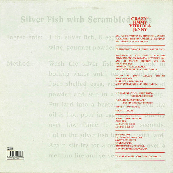 Silverfish : Silverfish With Scrambled Eggs (12", EP)