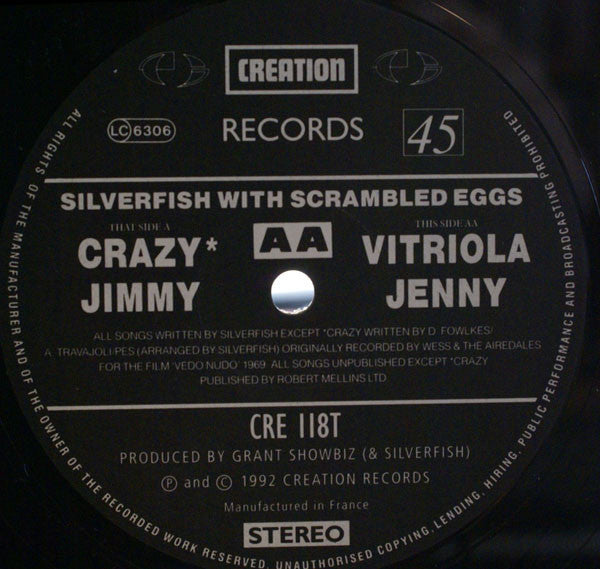 Silverfish : Silverfish With Scrambled Eggs (12", EP)
