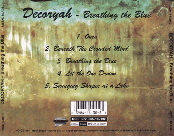 Decoryah : Breathing The Blue (CD, EP)