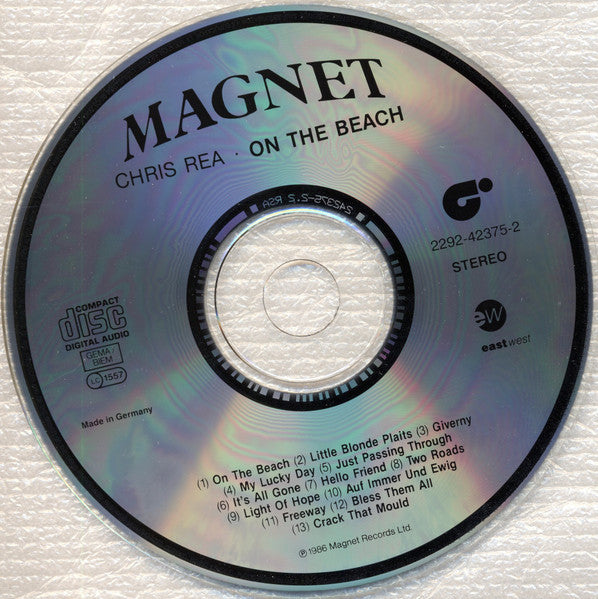 Chris Rea : On The Beach (CD, Album, RE, RP)