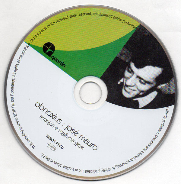 José Mauro : Obnoxius (CD, Album, RE)