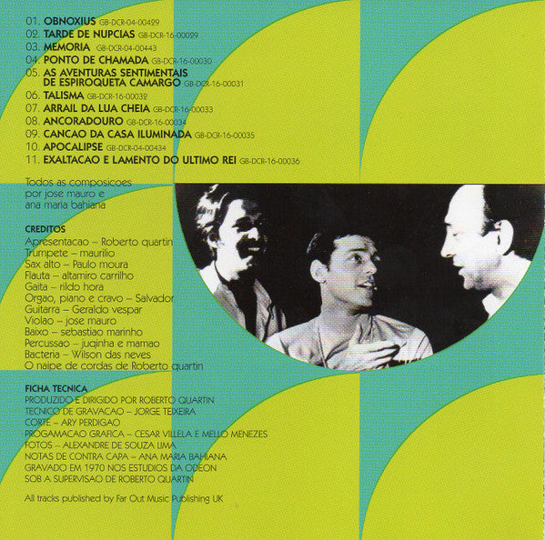 José Mauro : Obnoxius (CD, Album, RE)
