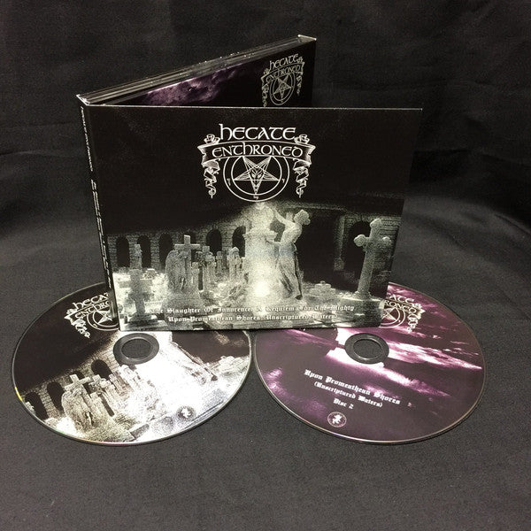 Hecate Enthroned : The Slaughter Of Innocence, A Requiem For The Mighty – Upon Promeathean Shores (Unscriptured Waters) (CD, Album + CD, EP + Comp, Ltd)