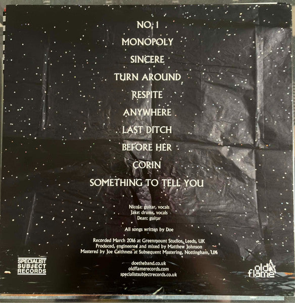 Doe (14) : Some Things Last Longer Than You (LP, Album, Ltd, Pin)