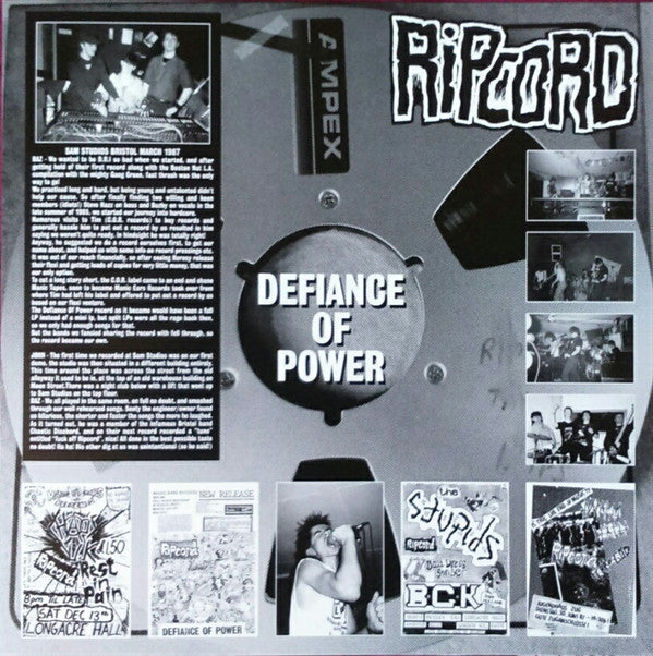 Ripcord : Defiance Of Power (LP, Sol + LP, Flu + CD, Album + Dlx, Ltd, RE, RM)