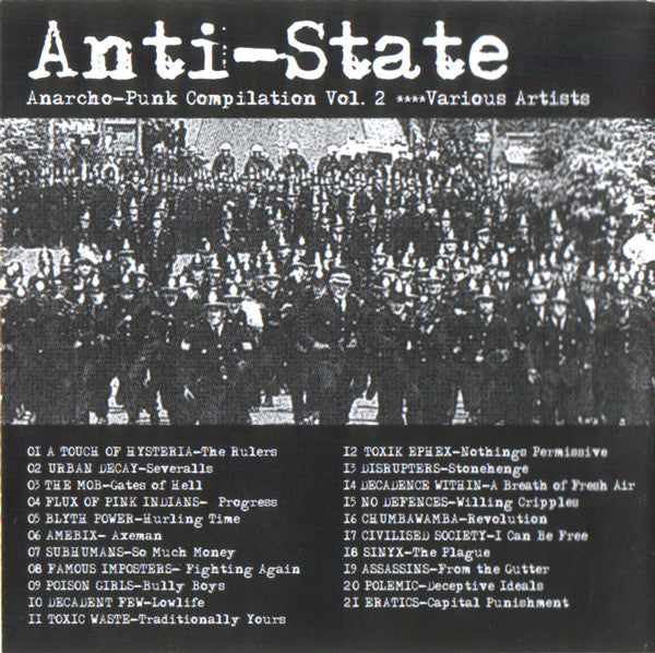Various : Anti-State (Anarcho-Punk Compilation Vol. 2) (CD, Comp)