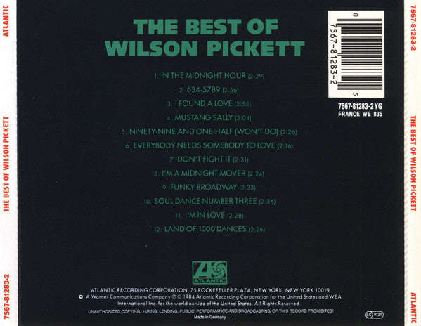 Wilson Pickett : The Best Of Wilson Pickett (CD, Comp, RE)