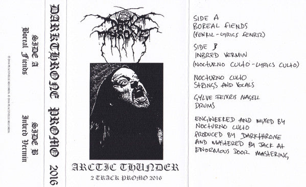 Darkthrone : Arctic Thunder (2 Track Promo 2016) (Cass, Ltd, Promo)