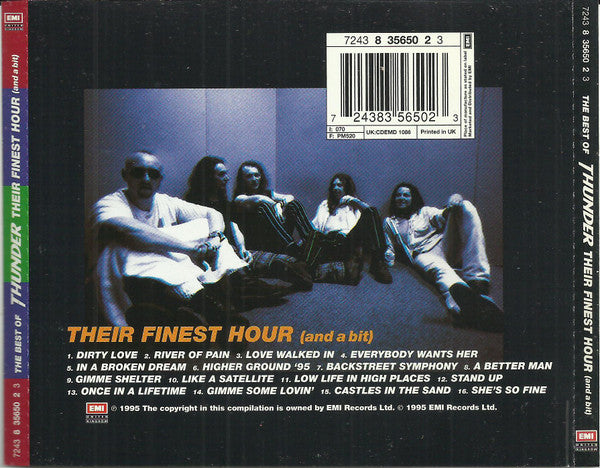 Thunder (3) : The Best Of Thunder -  Their Finest Hour (And A Bit) (CD, Comp)