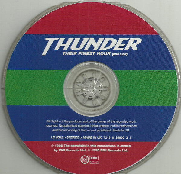 Thunder (3) : The Best Of Thunder -  Their Finest Hour (And A Bit) (CD, Comp)
