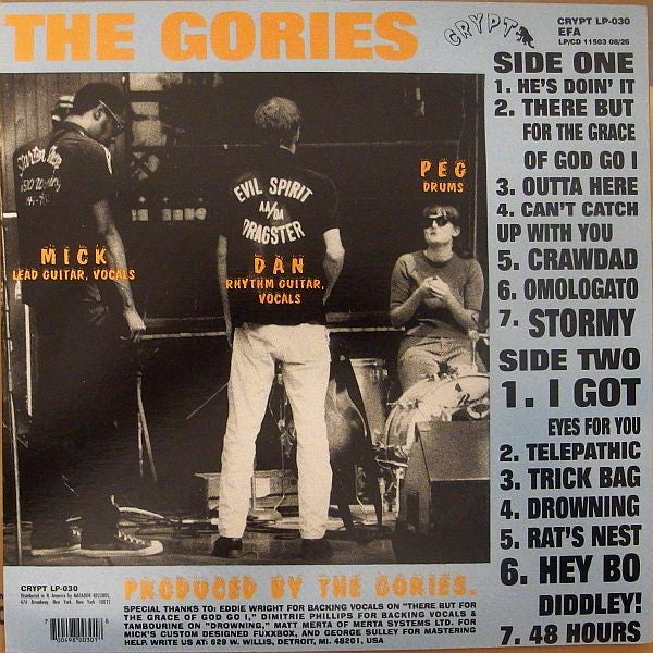 The Gories : Outta Here (LP, Album, RP)