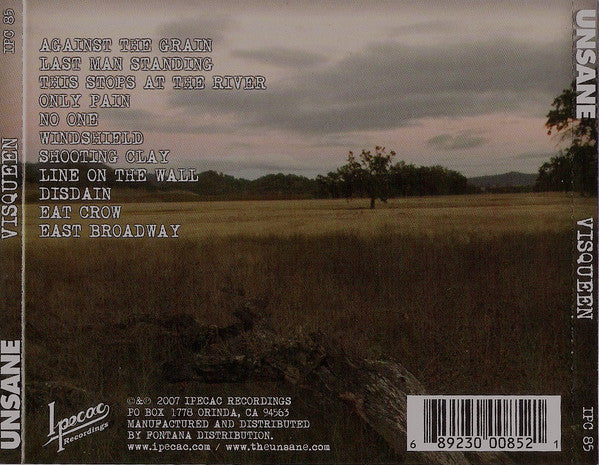 Unsane : Visqueen (CD, Album)