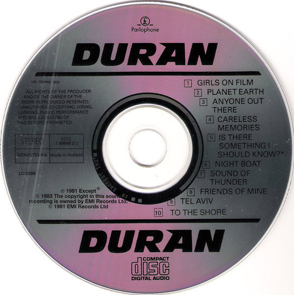 Duran Duran : Duran Duran (CD, Album, RE)