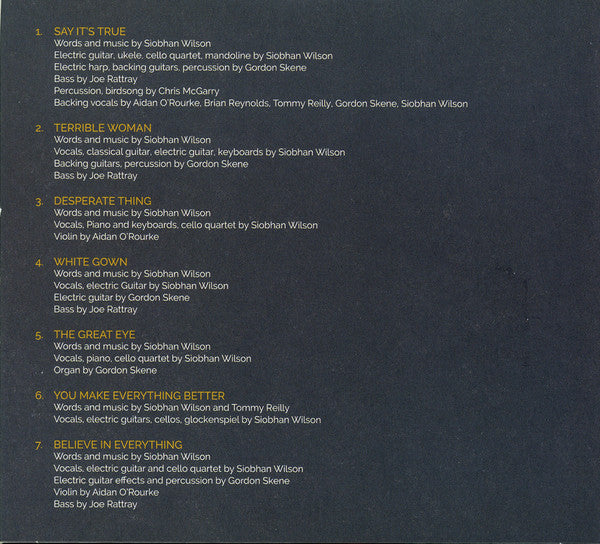 Siobhan Wilson : Say It's True (CD, EP)