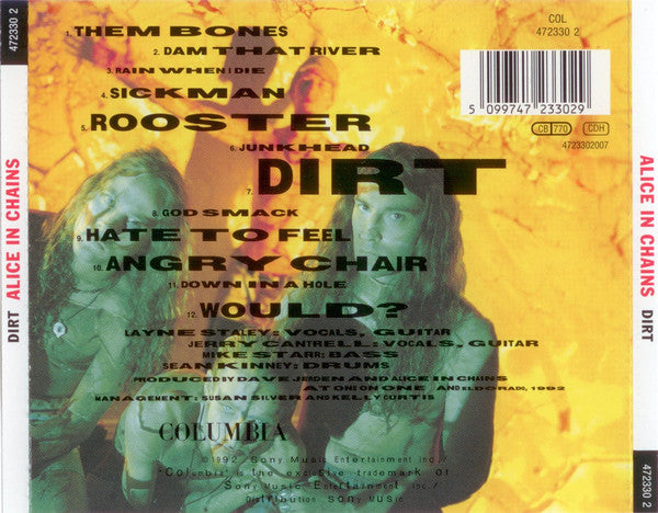 Alice In Chains : Dirt (CD, Album, RE)
