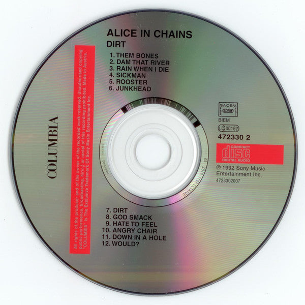 Alice In Chains : Dirt (CD, Album, RE)