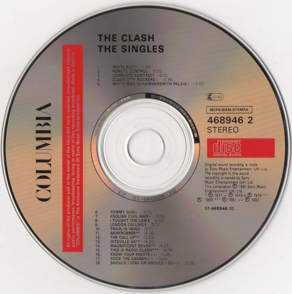 The Clash : The Singles (CD, Comp)