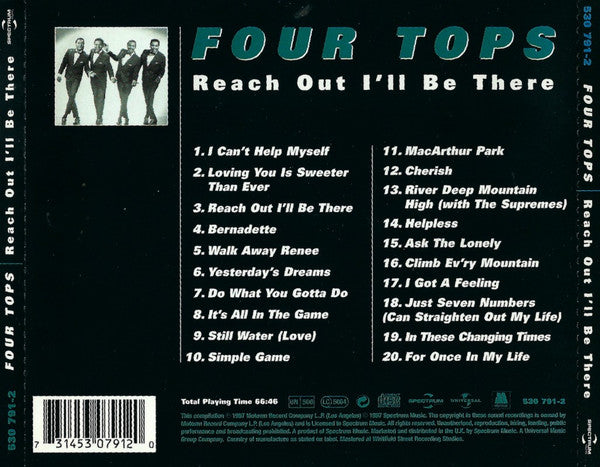 Four Tops : Reach Out I'll Be There (CD, Comp)