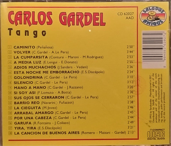 Carlos Gardel : Tango (CD, Comp)