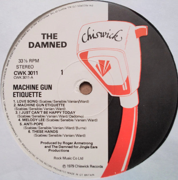 The Damned : Machine Gun Etiquette (LP, Album)