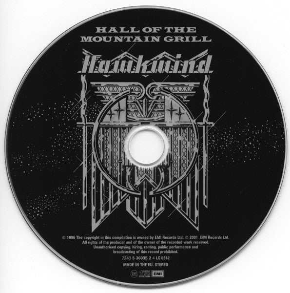 Hawkwind : Hall Of The Mountain Grill (CD, Album, RE, RM)