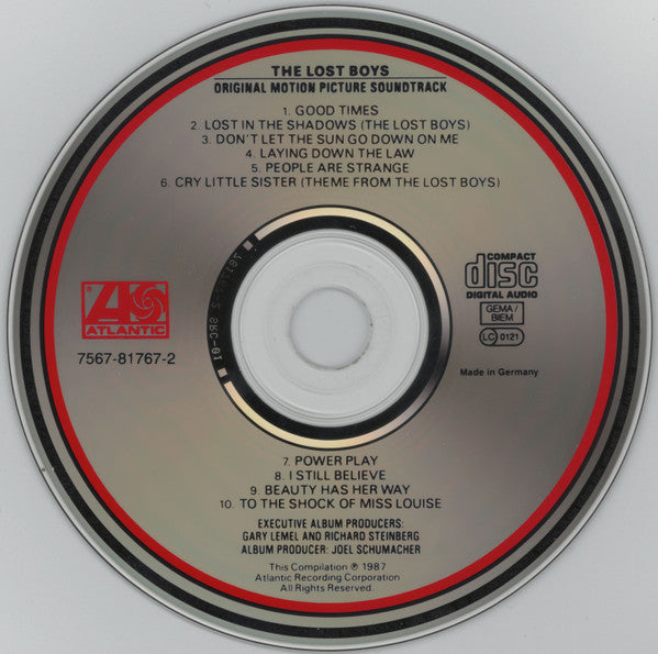 Various : The Lost Boys (Original Motion Picture Soundtrack) (CD, Comp)